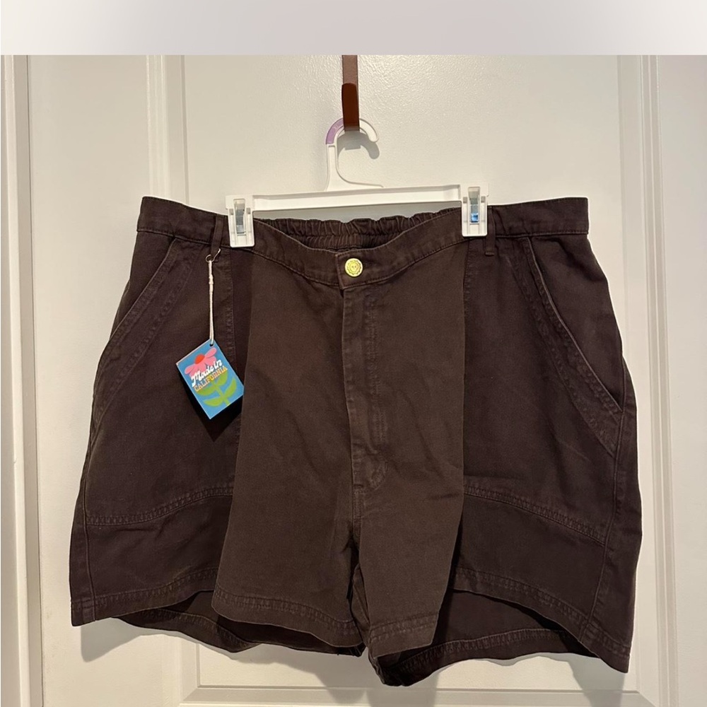Big Bud Press High Waist Brown Shorts